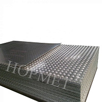 Лист алюминиевый 3х1500х6000, рифление квинтет, марка АМГ2Н2Р в Чебоксары цена